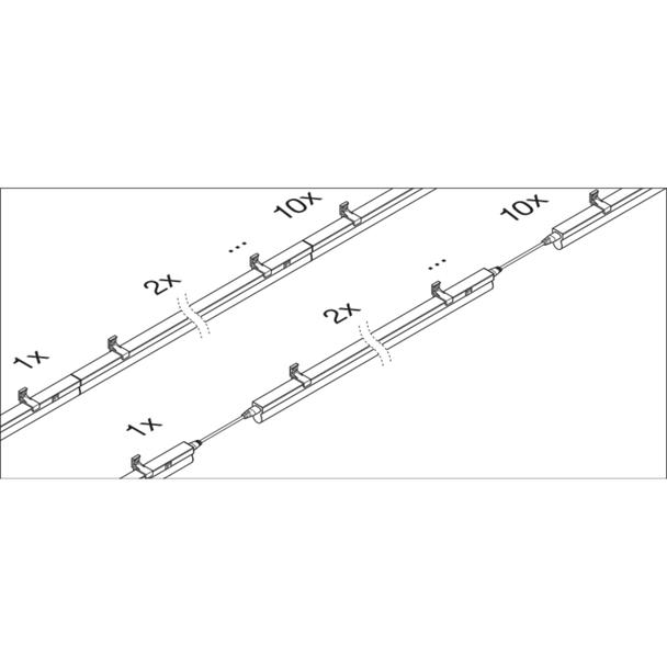 Oprawa liniowa LINEAR COMPACT SWITCH 300 4W 3000K