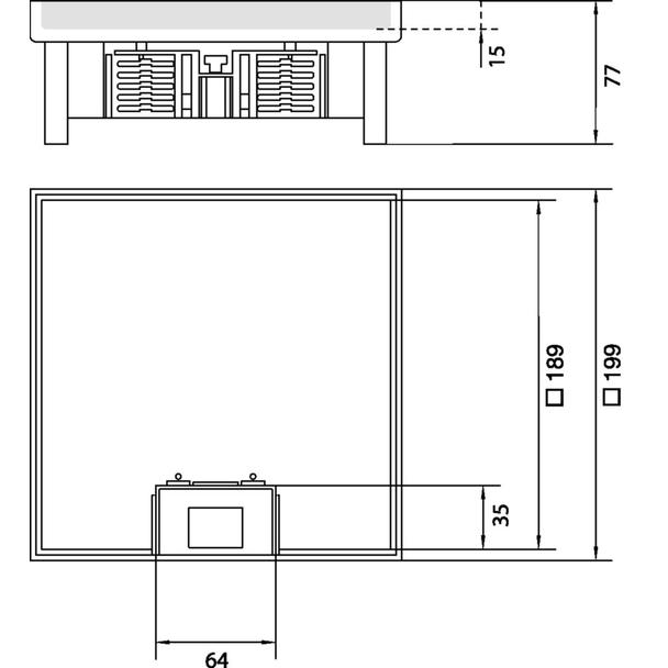tehalit.VE-EE Pokrywa uchylna IP30 5kN EKQ06 200x200 15mm stal nierdzewna