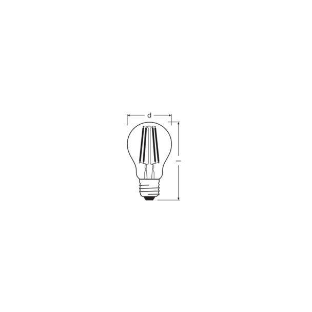 Lampa LED STAR+ non-dim CL A60 Act&Rel FILAMENT 7W 827 E27