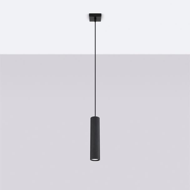 Lampa wisząca KARBON 1 czarny SL.1573 SOLLUX