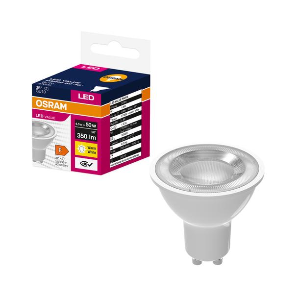 Lampa LED VALUE non-dim PAR16 50 36° 4,5W 827 230V GU10