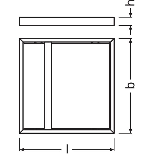 Ramka o wysokości 75mm do montażu powierzchniowego PANEL 625 SURFACE MOUNT KIT H75