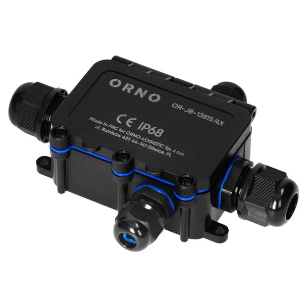 Puszka natynkowy HD IP68, 0,5-6,0mm2 ,2 dławnice M20, 2 dławnice M16, układ X