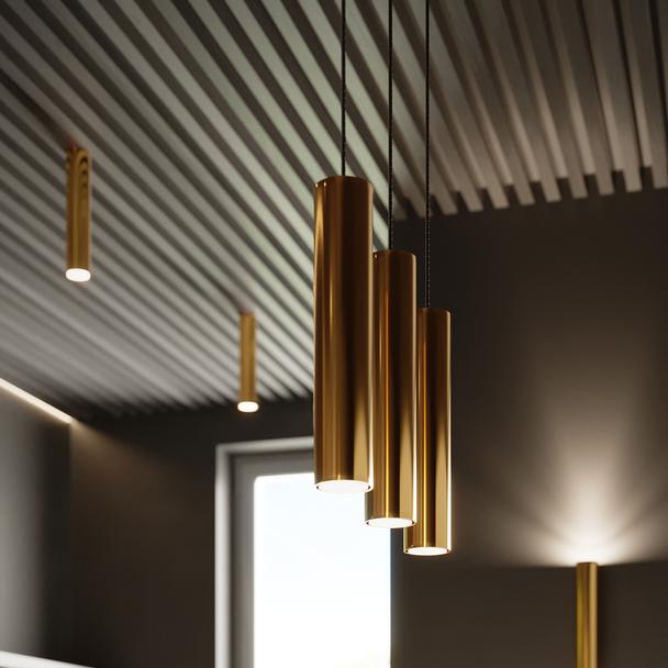 Sollux Lampa Wisząca LAGOS 3 złoty połysk SL.1201