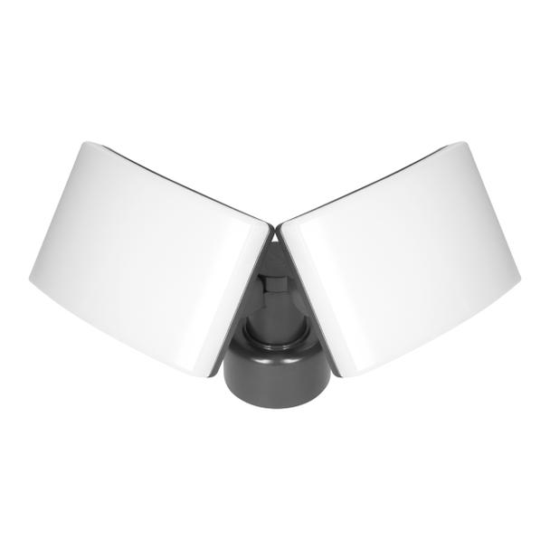 TOS DUO LED 2x20W podwójny naświetlacz ogrodowy, 2x1600lm, IP65, 4000K, PC, szary