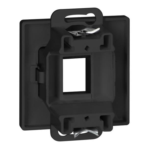 Płytka czołowa + 1xRJ45 Pearl, PC+ARJ45/P1, czarny