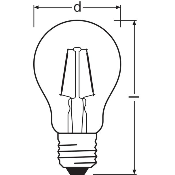 Lampa LED STAR CL A Green 15 non-dim 4W E27