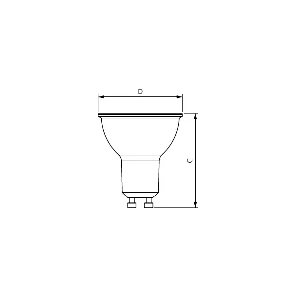 Żarówka LED PILA 4,9W=42W 500lm 2700K barwa ciepła LED 500lm GU10 WW 120st. 1CT/10 PHILIPS