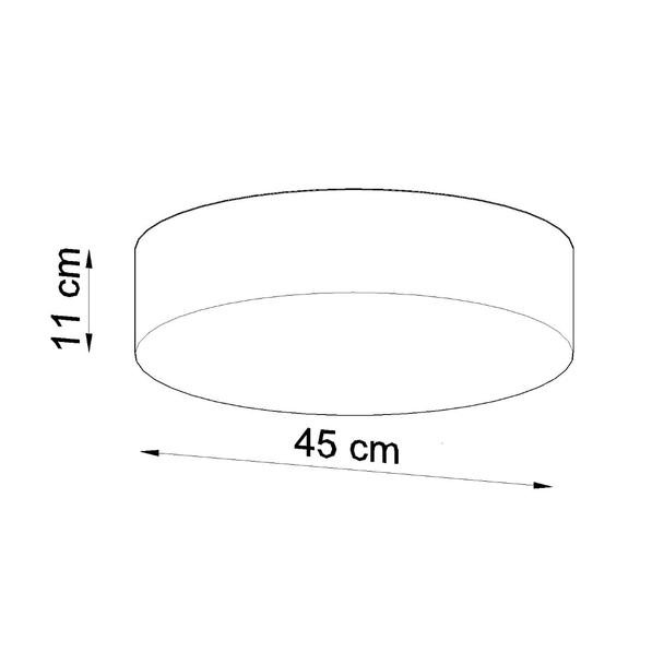 Sollux Plafon ARENA 45 szara SL.0125