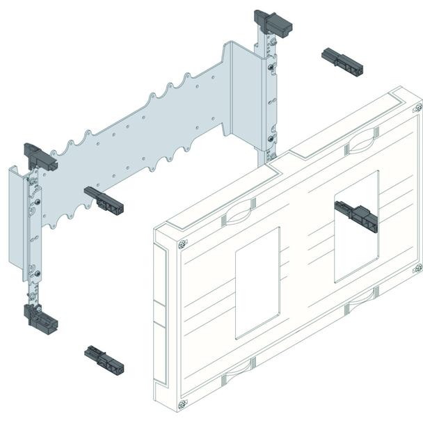 univers N 300x500mm podzespół dla wyłączników mocy H3+ 2xP250 +napęd silnikowy UK22LH1M HAGER