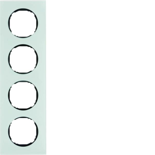 R.8 Ramka 4-krotna, szkło, biały 10142609 HAGER