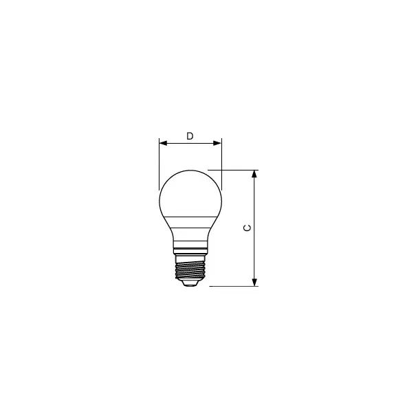 LED classic 60W A60 E27 WW FR ND 1CT/10 Żarówka LED