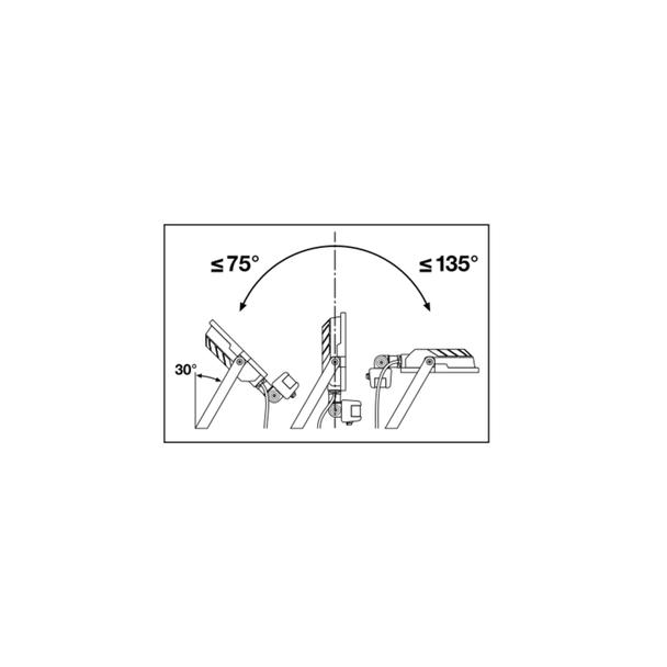 Naświetlacz LED FLOOD COMPACT SENSOR V 50W 840 SYM 100 BK 4058075575325 LEDVANCE