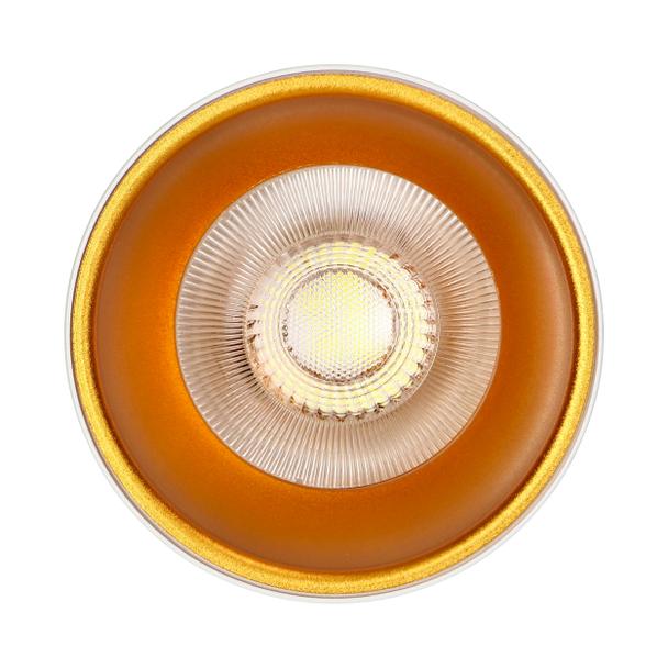 ELIZA, oprawa typu downlight, GU10 max. 35W, IP20, okrągła, biało-złota, aluminium AD-OD-6521/W-C ORNO