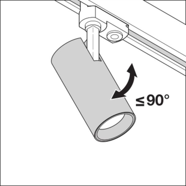 Szynowa oprawa TRACKLIGHT SPOT D75 25W 3000K 90RA NFL GY