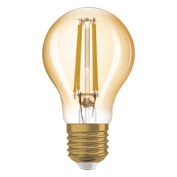Lampa LED Vintage 1906 CL A Filament szkło przezroczyste GOLD 50 non-dim 6,5W 824 E27