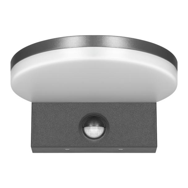 ASPEN LED 15W, oprawa ogrodowa z czujnikiem ruchu PIR, 1300lm, IP65, 4000K, szara
