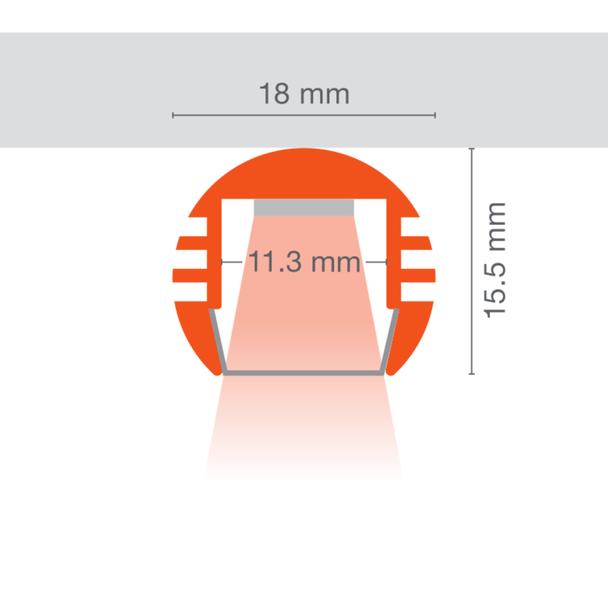 Profil LS AY-PM02/R/18X15,5/10/2