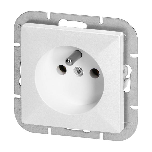 Gniazdo pojedyncze podtynkowe 2P+Z Pearl, 16A, 250V, PT-16P, biały