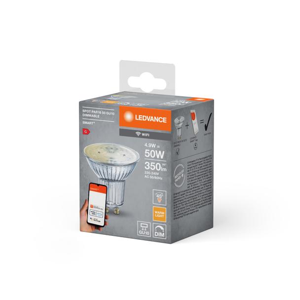 Żarówka LED GU10 5W 350lm 2700K Ciepła SMART+ WiFi Ściemnialna 4058075485655 LEDVANCE