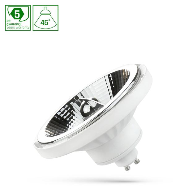 Żarówka LED AR111 GU10 230V 12W SMD 45st WW b. ciepła WHITE Spectrum LED