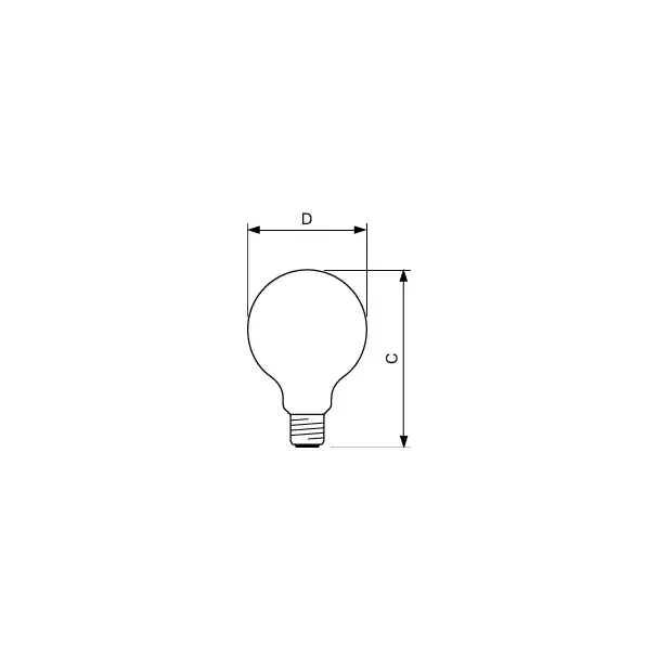 Żarówka LED 7W=60W 806lm 2700K barwa ciepła kulka 7-60W E27 G93 827 Szkło przezroczyste PHILIPS