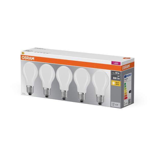 BASE CL A60 6,5W 827 230V GL FR E27 FS5 LEDVANCE