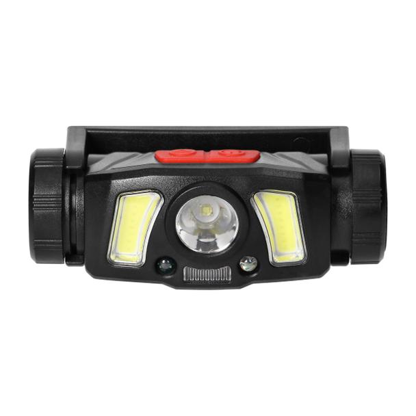 Latarka czołowa/światło rowerowe LED COB + XPG z akumulatorem Li-ion 1200 mAh, czujnik ruchu