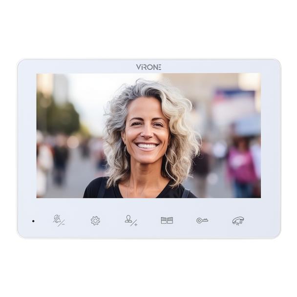 ANGU, zestaw wideodomofonowy 4-żyłowy, bezsłuchawkowy, monitor 7" LCD, z kamerą 800TVL, z czytnikiem