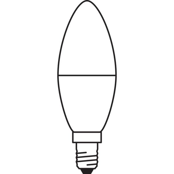 Lampa LED VALUE Classic B60 non-dim plastik 7W 827 E14