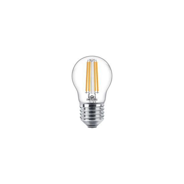 Żarówka LED Kulka 6,5W=60W 806lm / 2700K barwa ciepła LEDLuster 6,5-60W P45 E27 827 PHILIPS