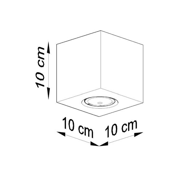 Sollux Plafon QUAD naturalne drewno SL.0493