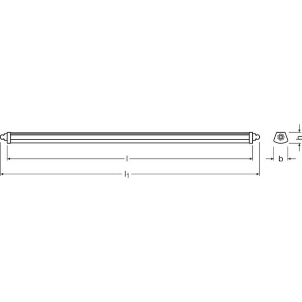 DP COMPACT 1500 55W 4000K GR IP66 LEDV LEDVANCE