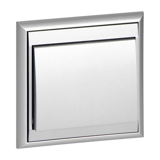Łącznik podtynkowy schodowy Luna, 10A, 250V, WP-5L, srebrny