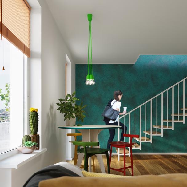 Sollux Lampa wisząca DIEGO 3 zielony SL.0582