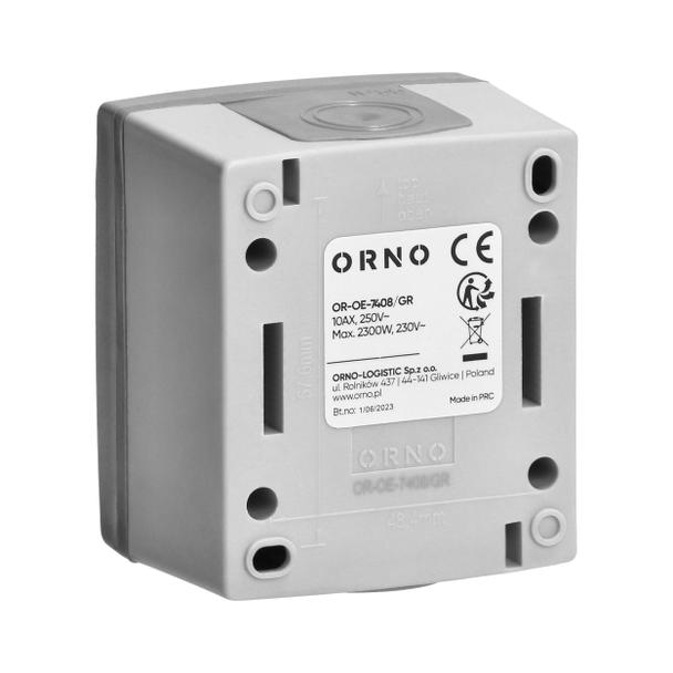 Łącznik roletowy AQUATIC PRO IP55, 10A, 230V AC, Szaro-Grafitowy