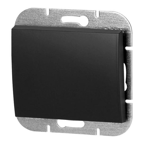 Przycisk dzwonek podtynkowy Onyx, 10A, 250V, WP-6/7O, czarny