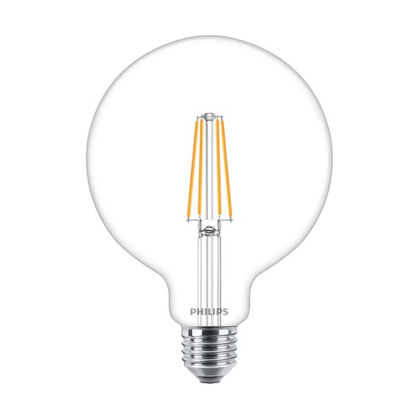 Żarówka LED ściemnialna 5,9W=60W 806lm 2700K barwa ciepła VLE kulka D5,9-60W E27 927 G120 Szkło prze