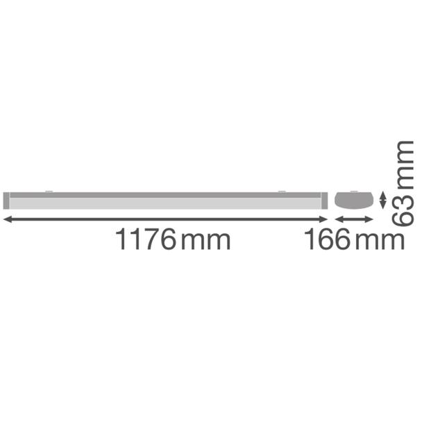 Oprawa liniowa LINEAR SURFACE 1200 P 32W 840 white IP44 DALI