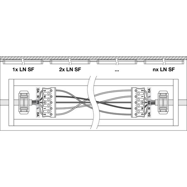 Oprawa liniowa LINEAR SURFACE 1200 P 32W 830 white IP44 DALI