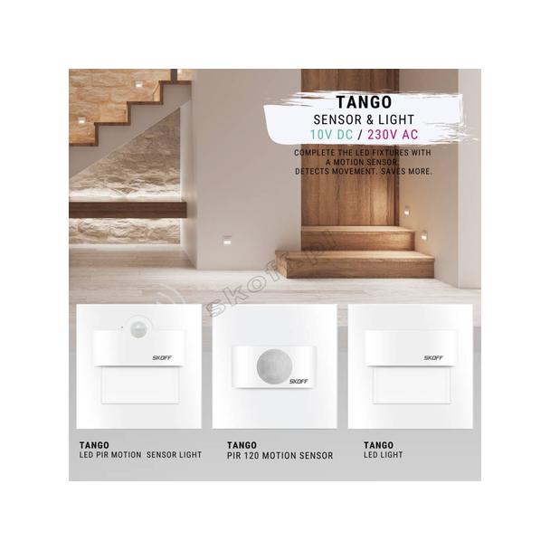 Oprawa Tango LED PIR 120 Motion Sensor Light | 10 V DC | 1,0 W | IP 20 |LED | 4000 K | PIR 120o |Wyk
