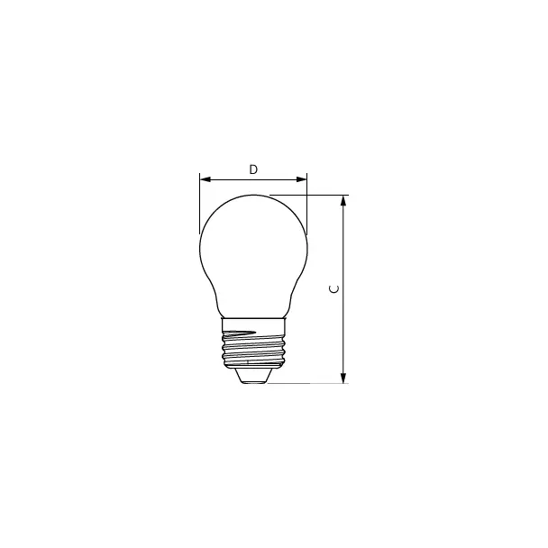 Żarówka LED Kulka 6,5W=60W 806lm / 2700K barwa ciepła LEDLuster 6,5-60W P45 E27 827 PHILIPS