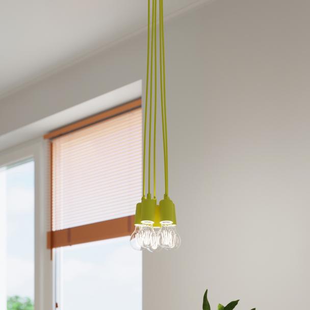 Sollux Lampa wisząca DIEGO 5 żółta SL.0580