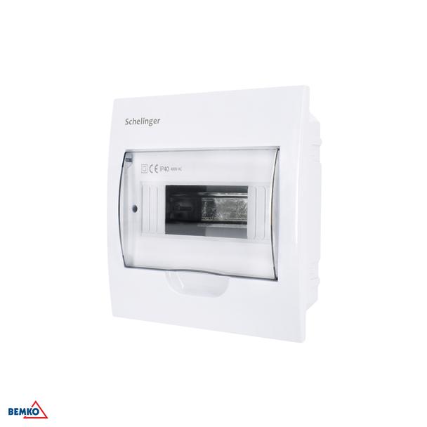 ROZDZIELNICA PODTYNKOWA IP40 ZACISKI 8N+8PE 1x8P