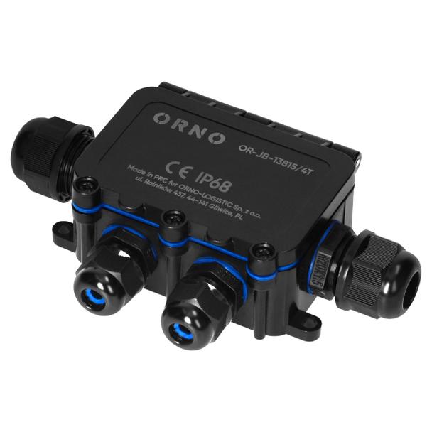 Puszka natynkowy HD IP68, 0,5-6,0mm2 ,2 dławnice M20, 2 dławnice M16, układ T