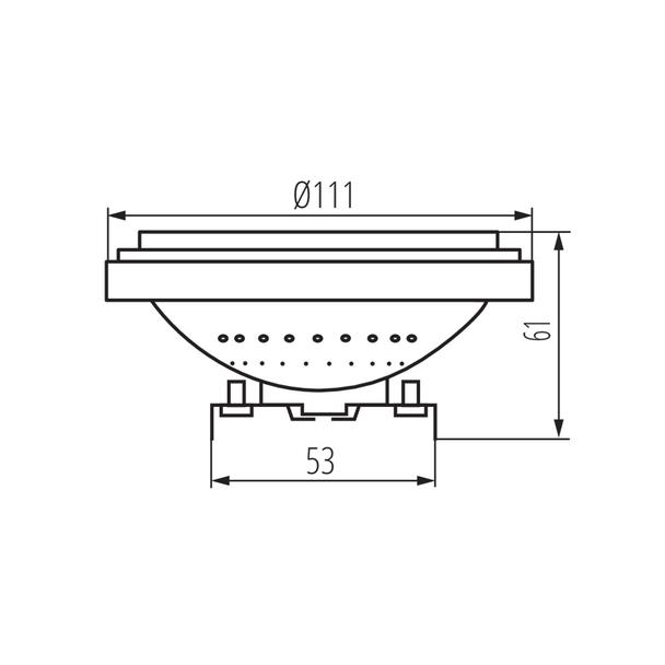 IQ-LED AR-111 13W-WW Żarówka LED spot IQ-LED AR-111 13W-WW barwa ciepłobiała 2700K 1050Lm KANLUX