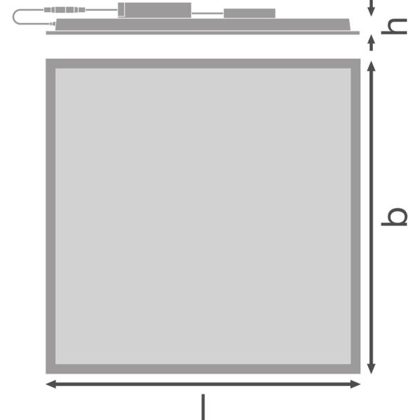 Oprawa PANEL COMFORT 600 P 33W 840 U19 PS
