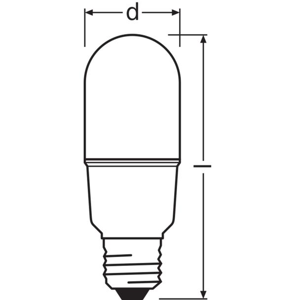 Lampa LED STAR CL STICK FR 60 non-dim 8W 840 E27