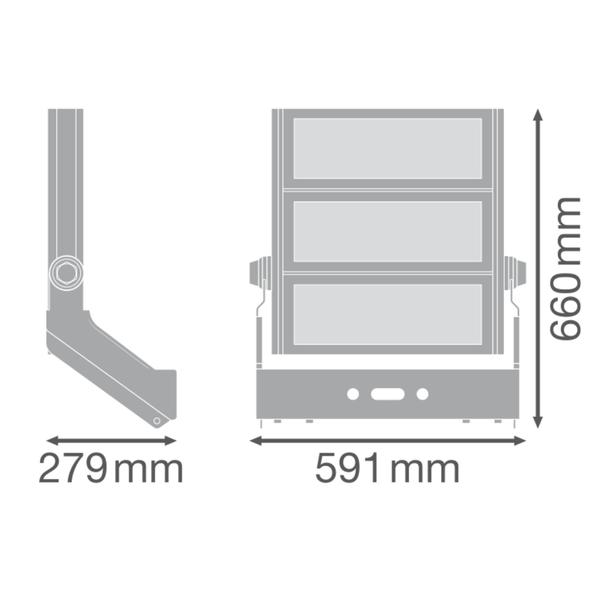 FLOOD MAX LUM 900W 757 SYM 30 WAL LEDVANCE