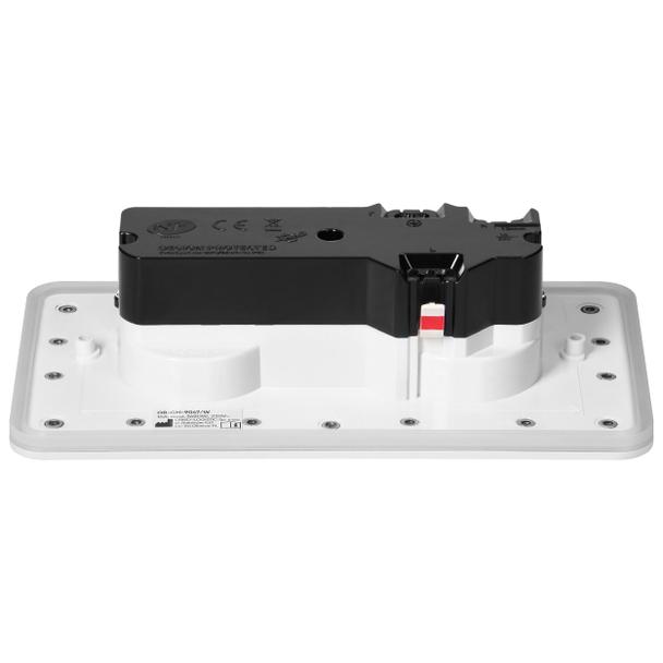 Hermetyczne gniazdo elektryczne podwójne, prostokątne, IP55, 2x2P+Z(French), białe